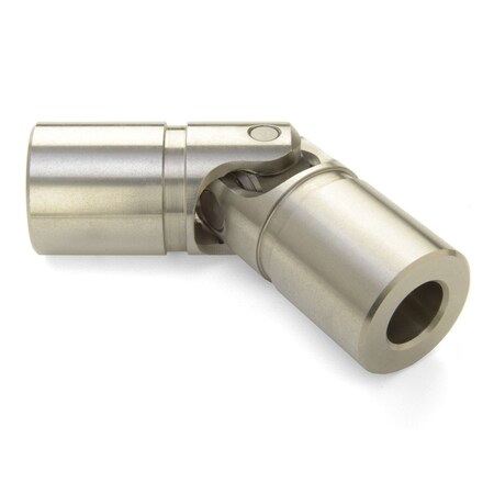 Ruland Manufacturing Single U-Joint, 3/4" x 16 mm Bores, 1.495" (38.0 mm) OD, Stainless US24-3/4"-16MM-SS